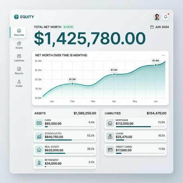 Net Worth Pro Dashboard